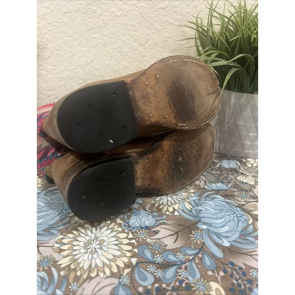 Roper Brown Southwestern Cowboy Western Boots Little Kids Youth size 9
